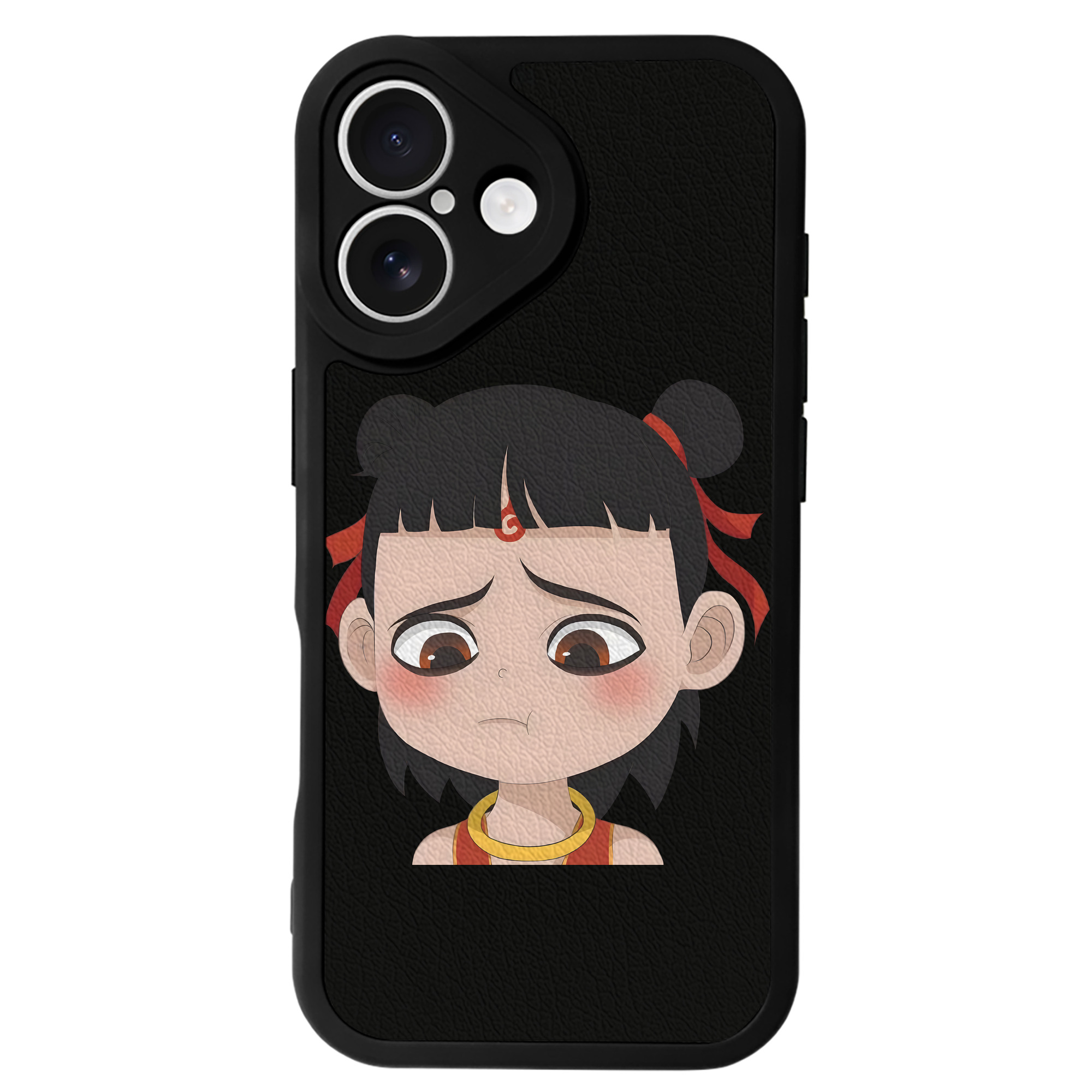 （画像用） Ne Zha 2 ナタ 魔童の大暴れ 【iPhone 16シリーズ対応】シリコンスマホケース（レザー調） 材質：シリコン
